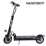 NANROBOT D5+ Adulte Scooter Trottinette électrique 52V 26AH Batterie Lithium Moteur Puissant de 2000W Vitesse maximale 65Km/h (D5+ No Seat Version)